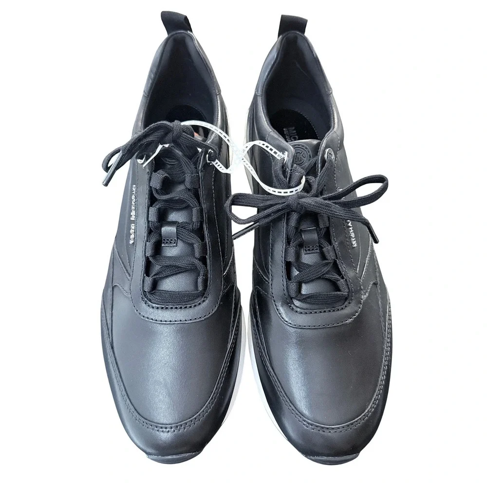 Michael Kors Allie Stride Leather and Nylon Trainer Leather Upper Size 11 NEW